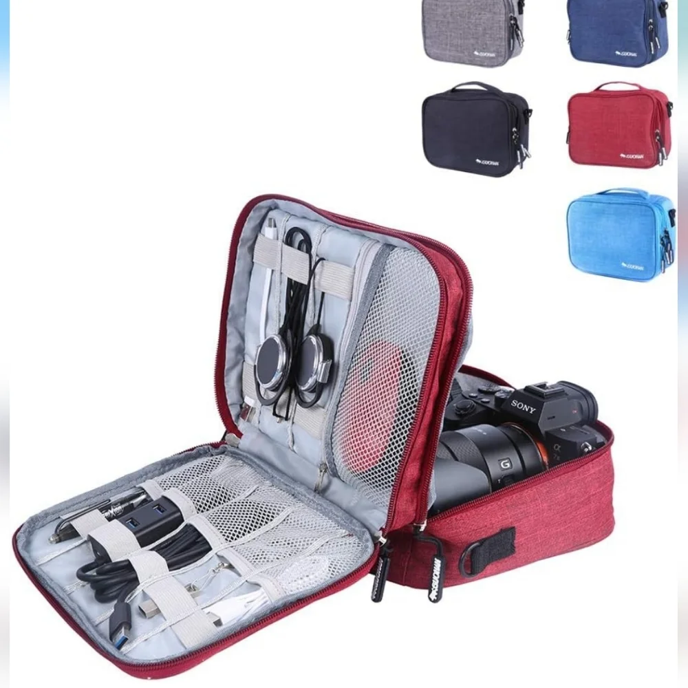 NWOT Double Layer Electronic/Cable/Universal Organizer Case